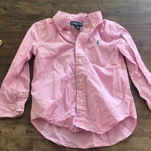 Plaid RL Long Sleeve button down